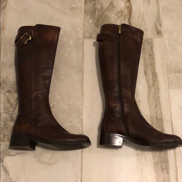 SOLD - Hilary Radley Leather Knee High Boots - Picture 3 of 8